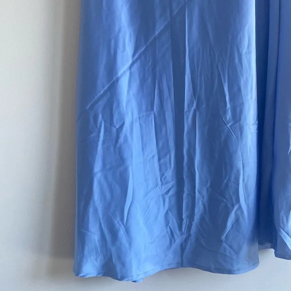 Host Pick Light blue Cotton On midi satin look skirt NWT summer style size XL - Picture 8 of 9